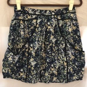 Anthropologie Lilu Inked Marble Mini Skirt